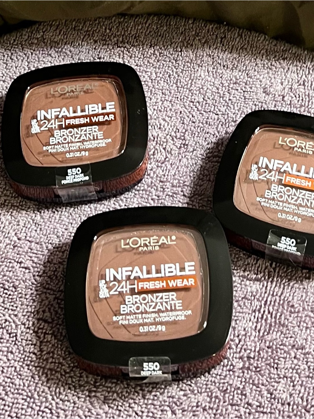 L'Oreal Infallible 24H Fresh Wear Bronzer - Deep Dark Brown